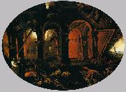 Filippo Napoletano Dante and Virgil in the Underworld Spain oil painting artist